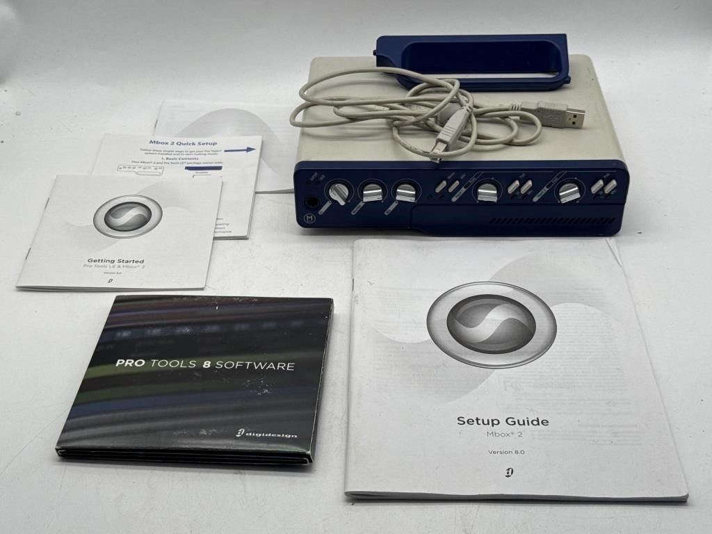 Digidesign Mbox 2 USB Midi Recording Interface | Not Tested