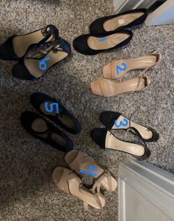 sizes 8 1/2 to 10 heels