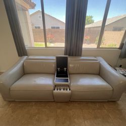 Reclining Couch And Center Console
