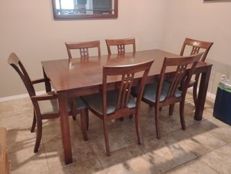 Mission style dining table set