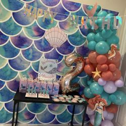 Mermaid Backdrop Only 