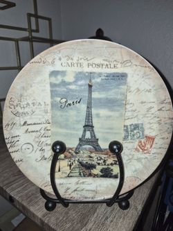 Paris Eiffel Tower Decorative Plate