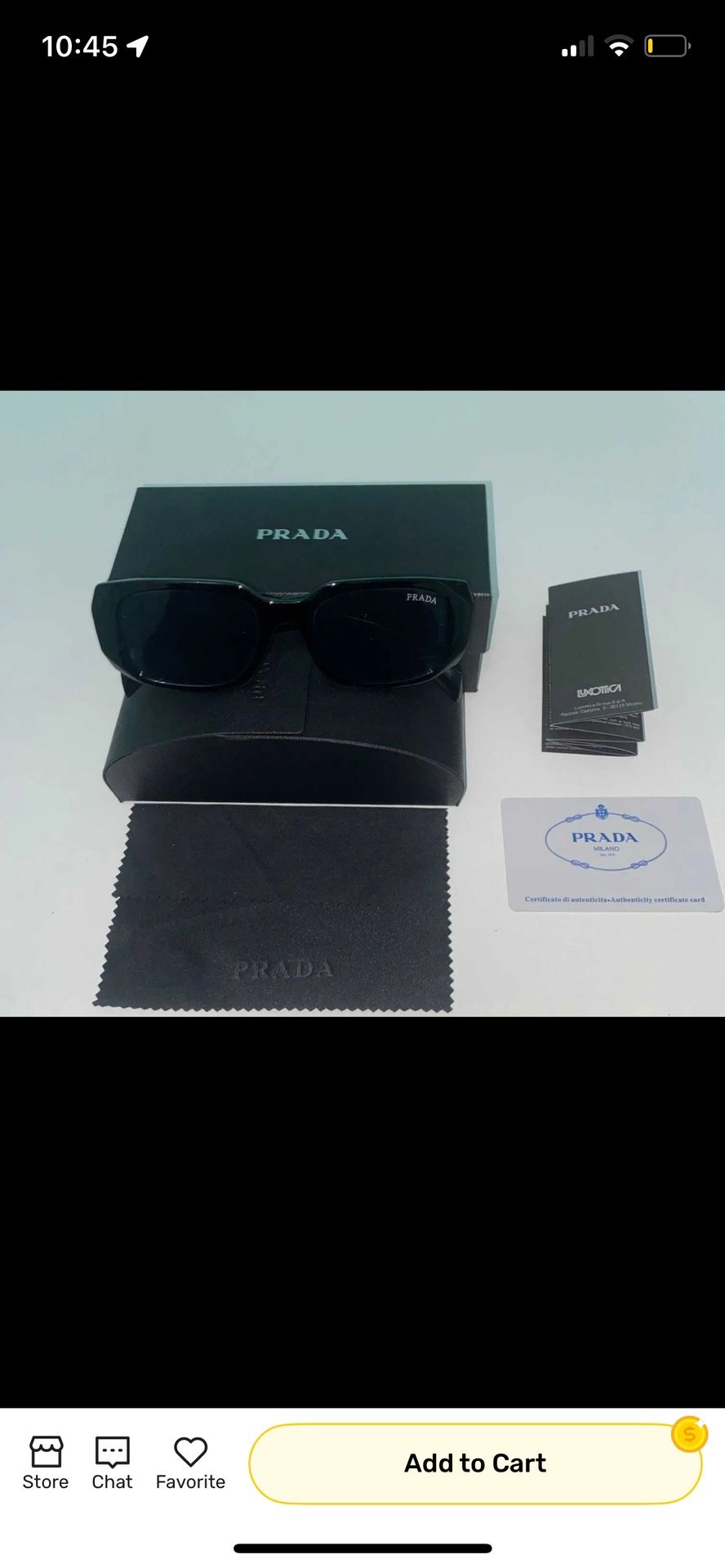 Prada Black Sunglasses