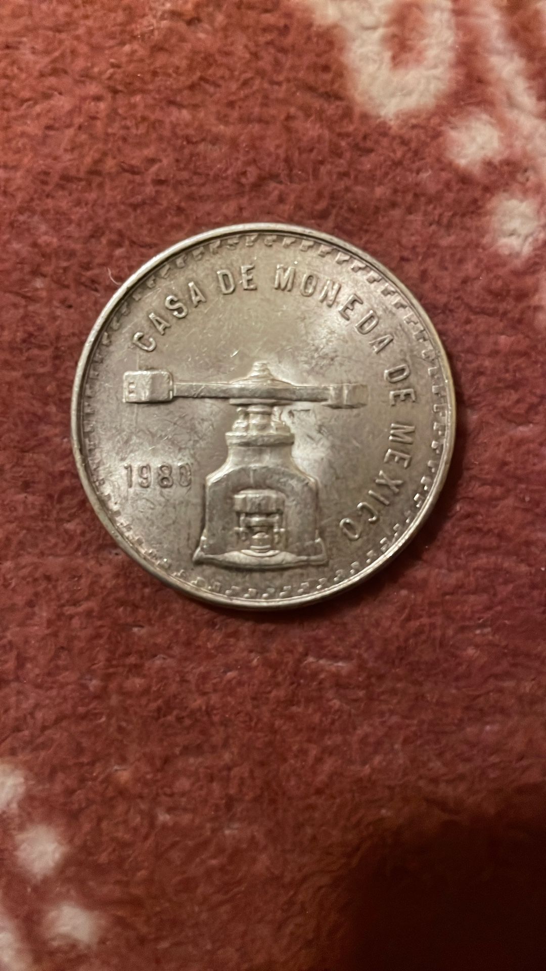 1980 Mexican Balance Scale Onza 1oz Silver 