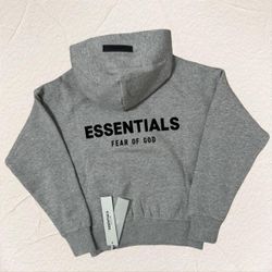 Fear of God Essentials Hoodie Dark Oatmeal Brand New with Tag and Dust Bag