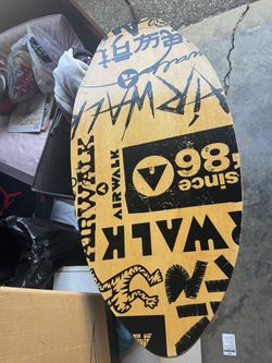 Rare 1980's wood Airwalk Skimboard Like new