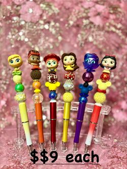 Disney Characters, Doorables, Tsum Tsum Character Beaded Pens 🖊️ 