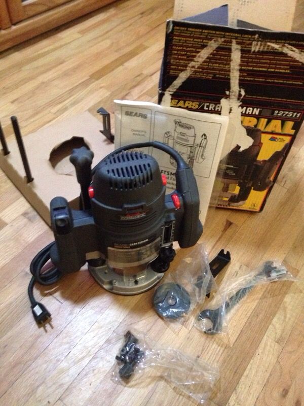 Sears craftsman industrial plunge router 3.5 hp deals