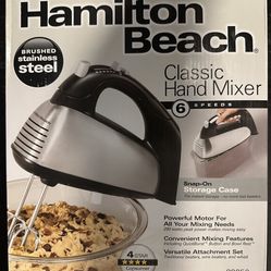 Hand Mixer 6 Speed, New In Box