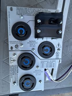 Nema l16-20r and 30r ac outlet and breaker