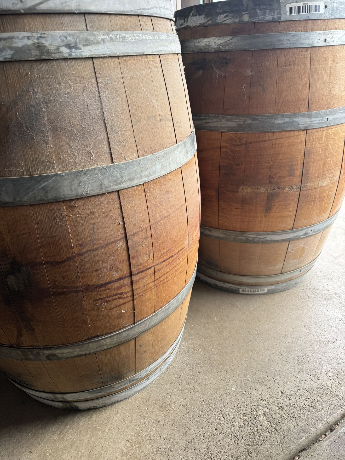 Old Wood Wine Barrels - 50 Gallon Barrels!