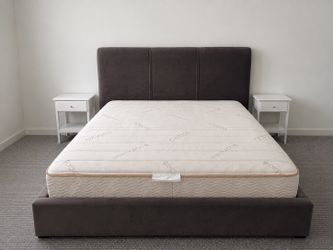 Saatva King Mattress + Saatva Lucerne Platform Bed