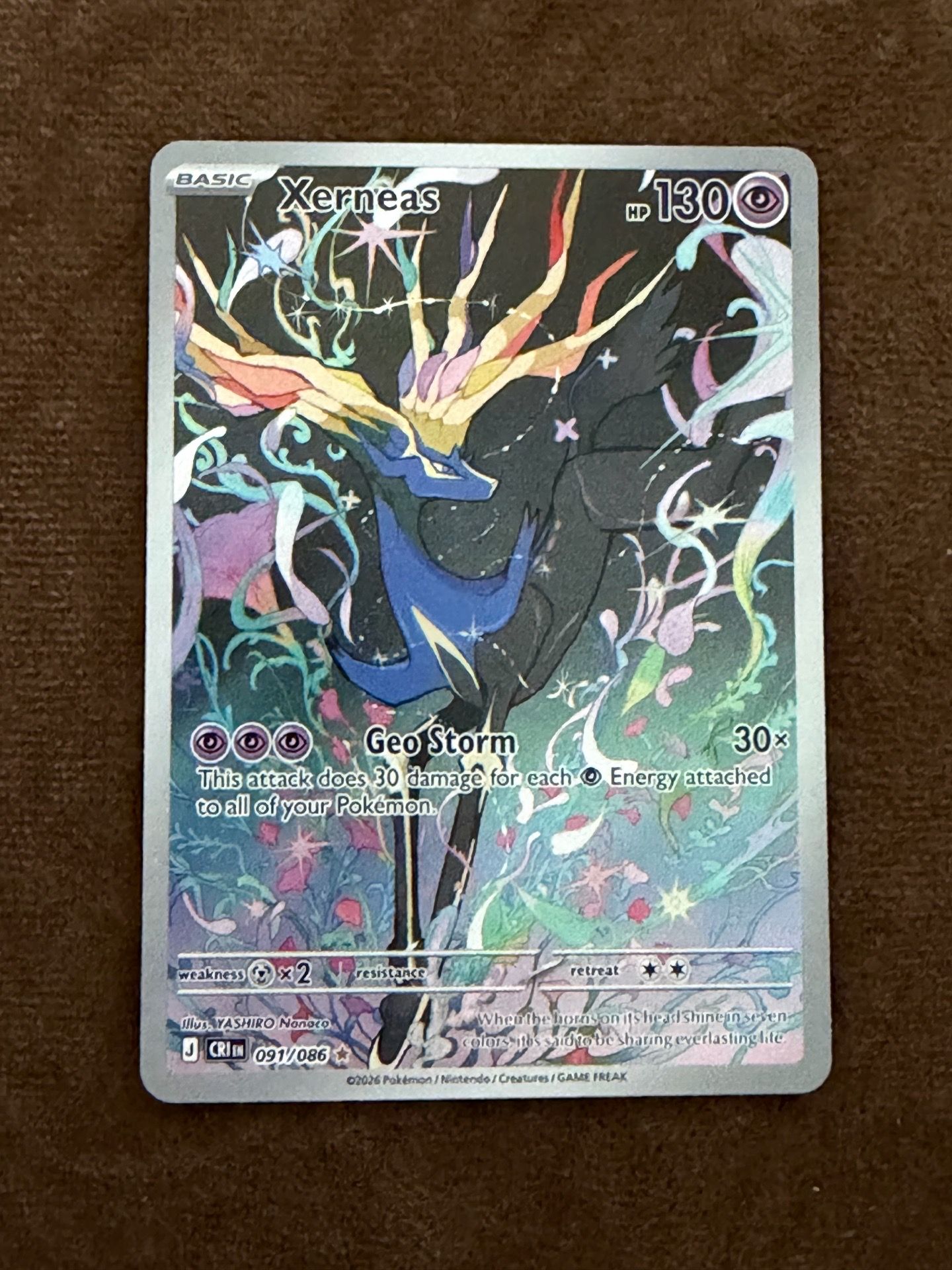 Pokemon Xerneas 091/086 IR Chaos Rising - Simi Valley