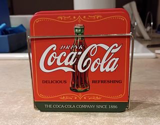Vintage Coca-Cola Coaster Set with Metal Rack