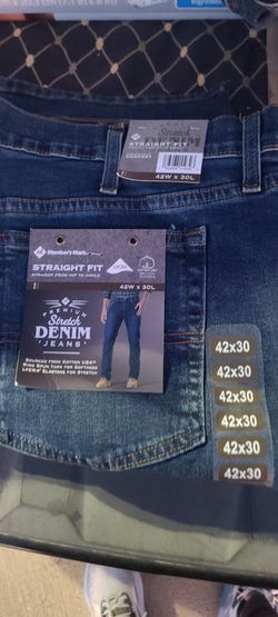 Men's Jeans Straight Fit 42 Wx30L