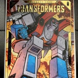 Transformers #1 Tenth Printing Starscream Gold Foil Emboss Variant-NM