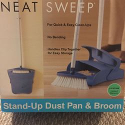 Stand Up Dust Pan And Broom