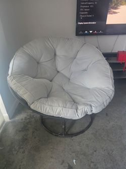 Moving Sale: Large & Comfortable Papasan Chair - Must Pick Up Tomorrow!