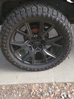 Selling Black Chevy Wheels And Tires $2200 OBO 