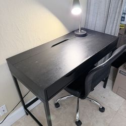 Desk, Chair  and Lamp Set 