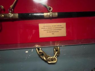 Gen  Mcarther ceremonial sword from the surrender of the philopines
