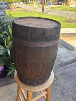 Small Wooden Barrel