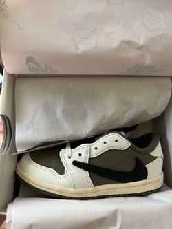 Jordan 1 low Travis olive TD size 10
