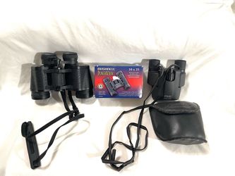 New no boxes in two what has a box 3 different binoculars.