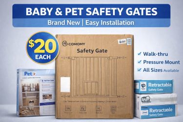 Baby and pet safety gates