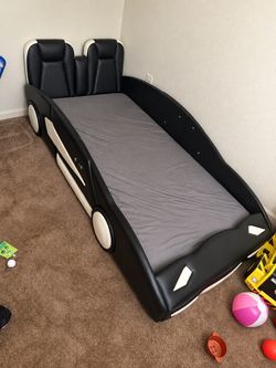 Kids Race Car Bed Frame Twin Size