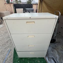 4 Drawer Steel Gray  Filing Cabinet 