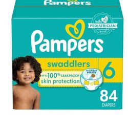 Pampers Swaddlers Size 6 $37 