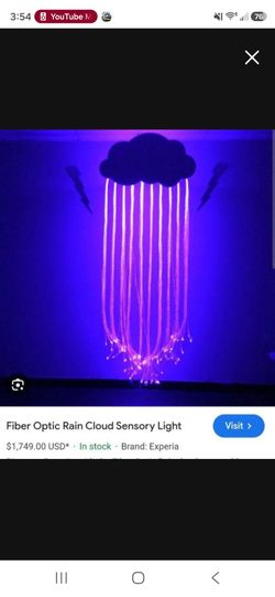 Fiber optic led calming light