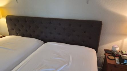 King size padded headboard and frame