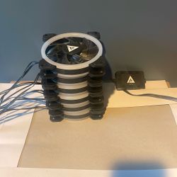 6 RGB Fans With Fan Hub