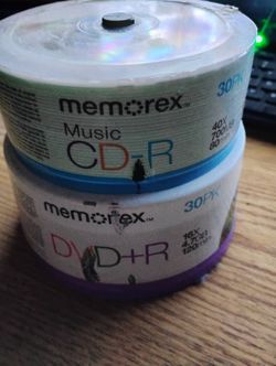 Blank Dvds And CDs For Recording $10