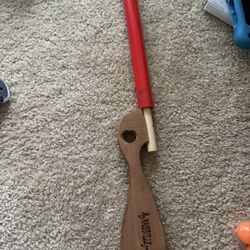 Nashville Souvenir Wooden Spoon Guitar with Red Handle