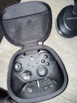 Xbox one with headset and controller