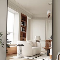 86x40 Inch Floor Length Black Frame Mirror 