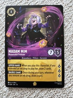 Madam Mim - Resourceful Trickster 59/204 Legendary Hyperia City Lorcana NM