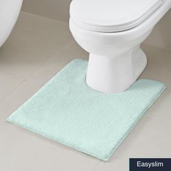 Microfiber Bath Rug Non Slip Plush Seafoam 20x24 Quick Dry Absorbent