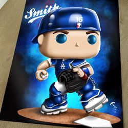 Los Angeles Dodgers Will Smith Funko Style Print