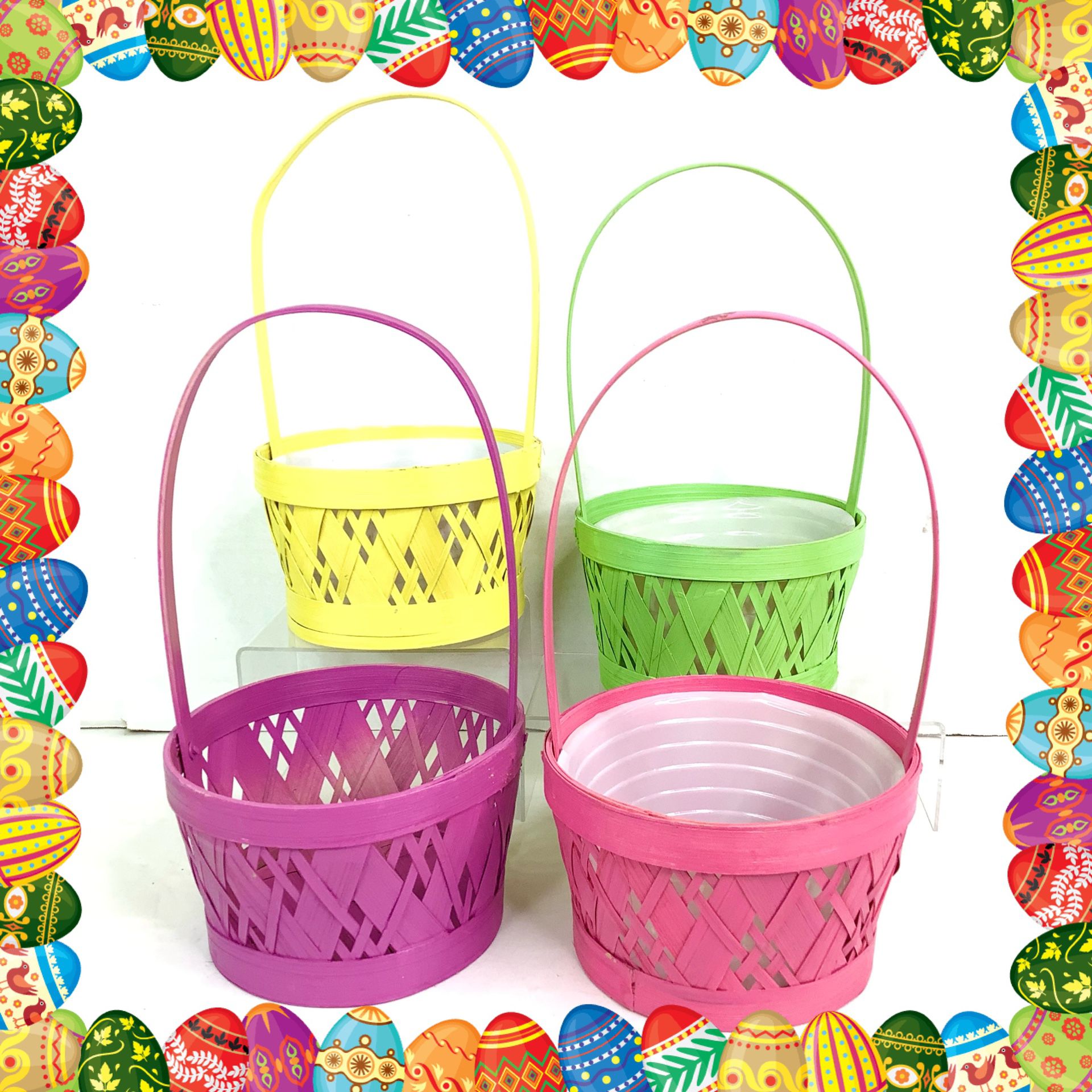 NEW Easter Egg Baskets Assorted Colors- $1 Each 