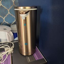 simplehuman 9 oz. Touch-Free Automatic Rechargeable Sensor Pump, Brass Stainless Steel, New