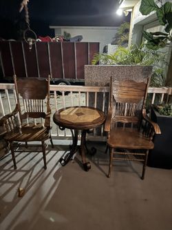 Wooden Sude Table Set