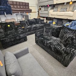 Sofa & Love Seat Soft Corduroy XL Size $1599 Add XL Chaise $749 