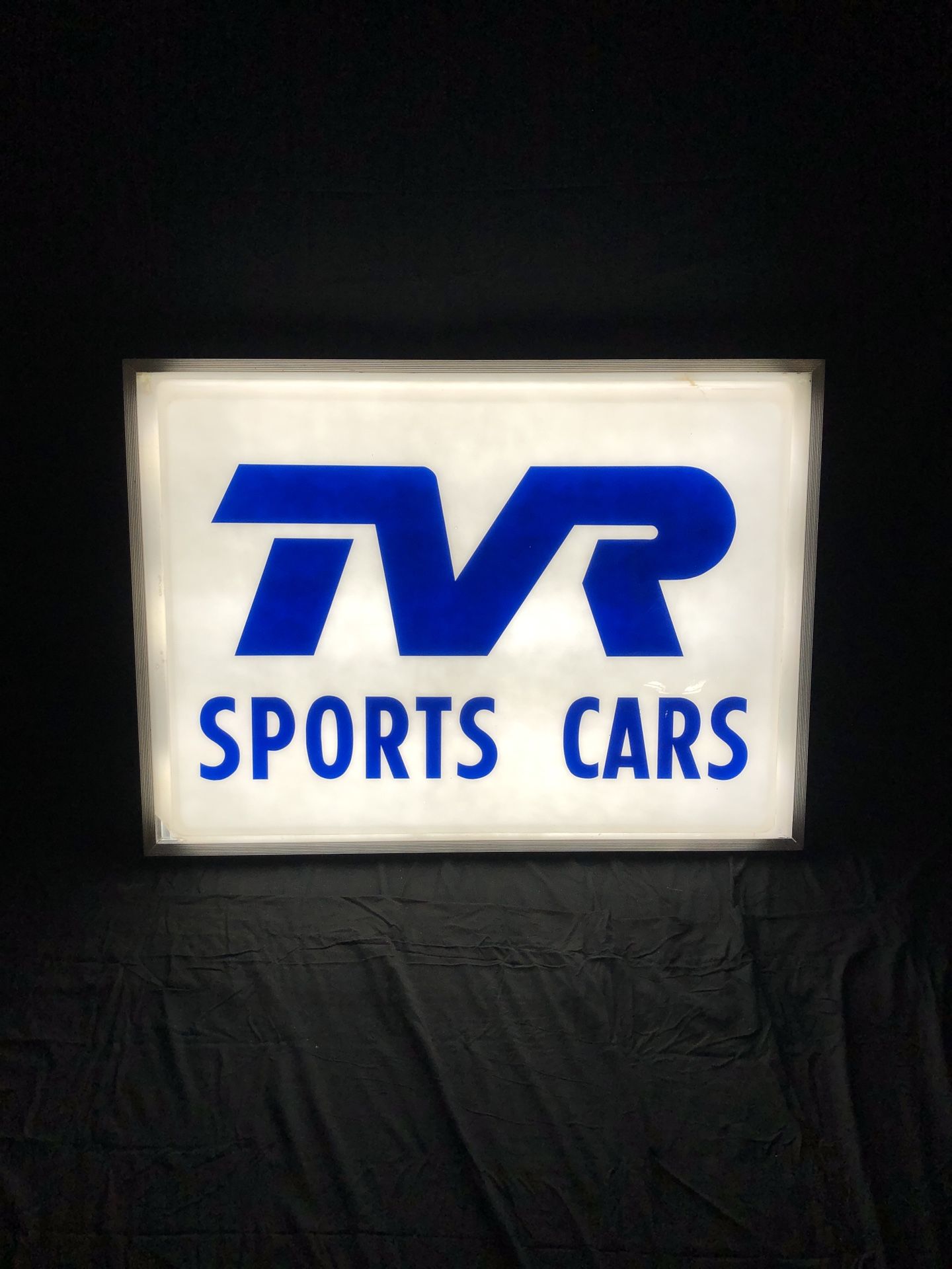 Vintage Tvr Sports car Lighted Hanging Sign