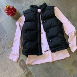 J.Crew Black Puffer Down Vest Size Small