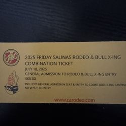 Rodeo Bull Xing Tickets For Friday 