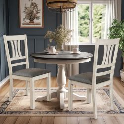 Modern Distressed Dining Chair, Set of 2 ，IF1876